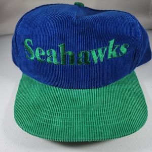 Vintage Seattle Seahawks Corduroy Snapback Hat